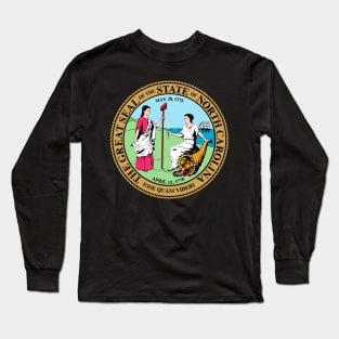 North Carolina Coat of Arms Long Sleeve T-Shirt